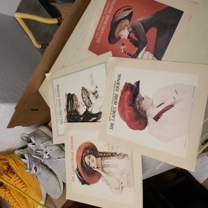 Vintage Ladies Home Journals 4 Small Prints